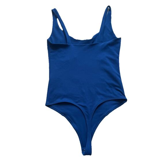 Abercrombie & Fitch Soft A&F Bustier Bodysuit Navy Blue Size Medium Stretch - Picture 3 of 5